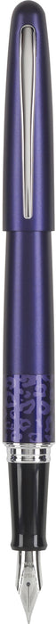 Pilot Metropolitan fountain pen with black resin barrel and gold accents, displayed on a white background.