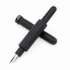 Monteverde Axis fountain pen with black finish and sleek design, featuring a metal clip and smooth writing nib.
