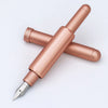 Monteverde Axis fountain pen with sleek black body and silver accents, showcasing its elegant design and fine nib.