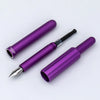 Monteverde Axis fountain pen with refill, sleek black body and silver accents, showcasing its elegant design.