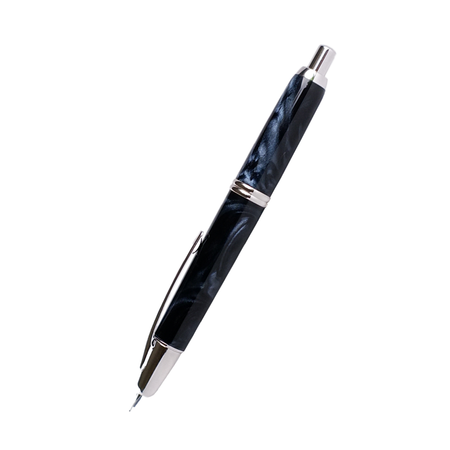 Pilot Vanishing Point SE fountain pen in marble blue with sleek design and gold accents.