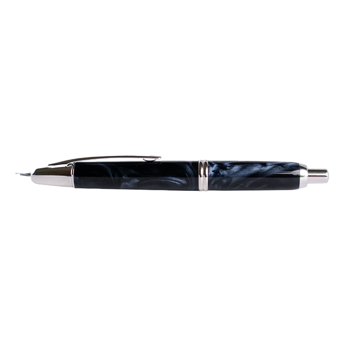 Pilot Vanishing Point SE fountain pen in marble blue with a sleek design, visible nib and elegant marble blue finish.