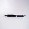 Pilot Vanishing Point SE fountain pen in Marble Blue with a sleek, curved design and gold accents.