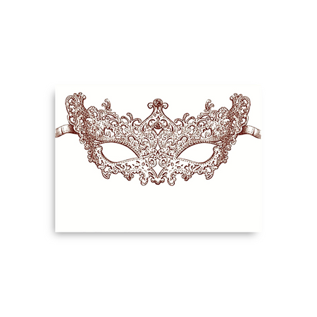 Alexa Pulitzer Masquerade A6 notes with elegant masquerade-themed design on high-quality paper for writing or journaling.
