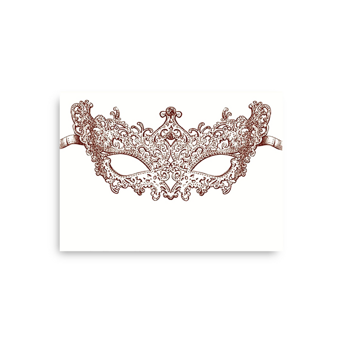 Alexa Pulitzer Masquerade A6 notes with elegant masquerade-themed design on high-quality paper for writing or journaling.
