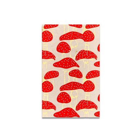 Giftsland mushroom journal with a colorful mushroom illustration on the cover, perfect for note-taking and writing.