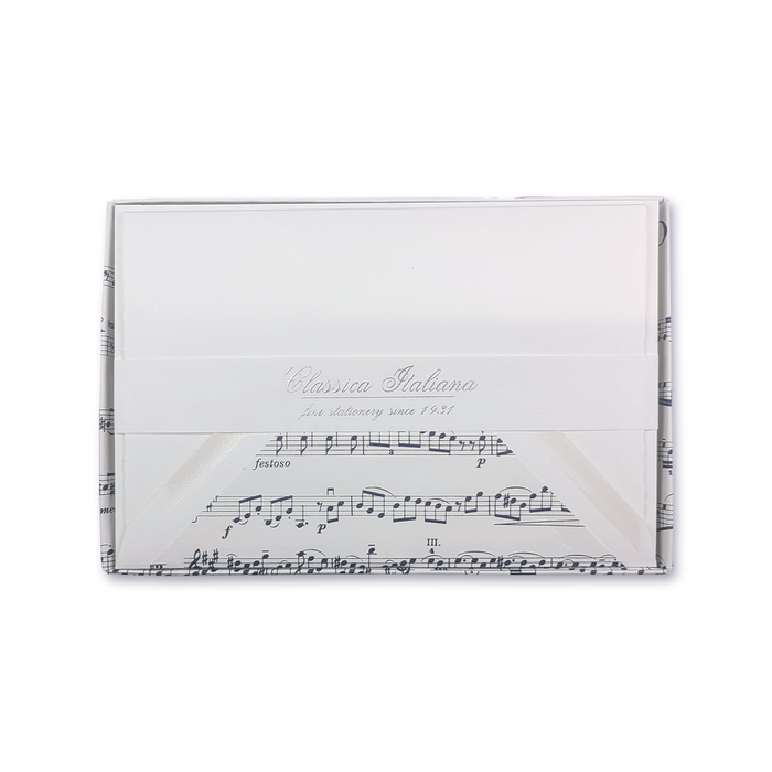 Rossi Sonata lined envelopes with musical note design, featuring a stylish and elegant paper envelope for special correspondence.