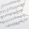 Rossi Sonata lined envelopes with decorative music note design, ideal for musical or elegant correspondence.