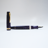 Gioia Metis 2.0 fountain pen in Mystic Purple with a sleek design and gold accents, displayed on a white background.