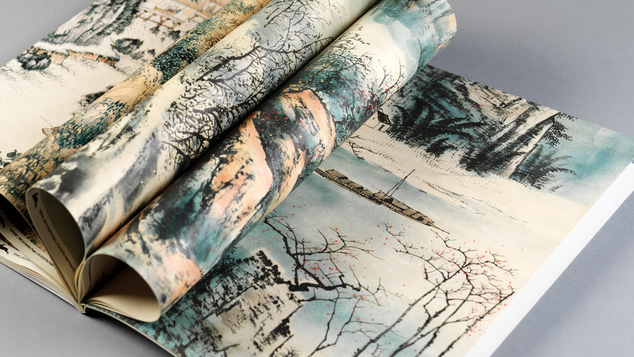 Pepin Press creative paper featuring traditional Chinese art patterns and vibrant colors, suitable for artistic projects.