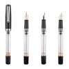 Nahvalur Original PLUS Lovina graphite and Matira quartz fountain pen with sleek design and fine nib for smooth writing.