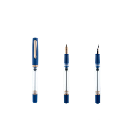 Nahvalur Original PLUS fountain pen with sapphire accents, featuring a sleek design and premium craftsmanship.
