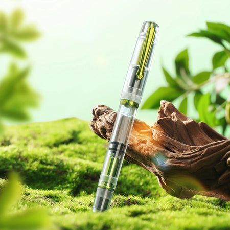 Nahvalur Original Spring fountain pen with a sleek design, featuring a polished metal body and elegant ink nib.