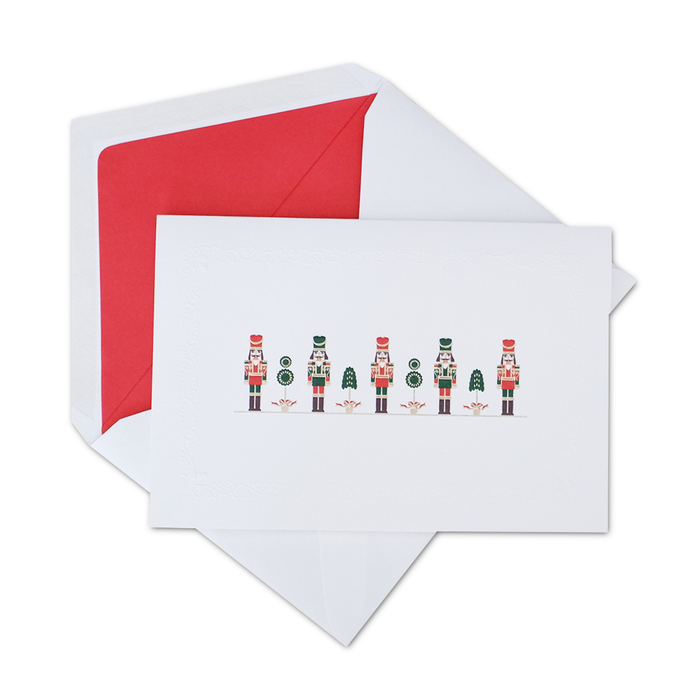 Rossi Christmas card featuring a colorful nutcracker design with festive holiday imagery and decorative elements.