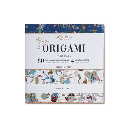 Kartos Origami Paper featuring fairy tale-themed designs, suitable for crafting and paper folding projects.