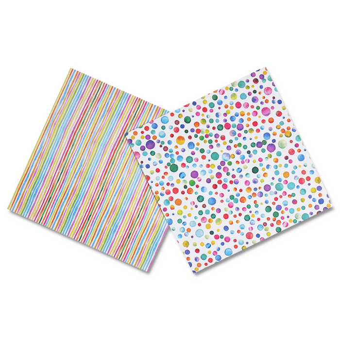 Kartos origami paper with watercolor design, featuring vibrant, artistic water-colored patterns on high-quality paper for folding projects.