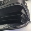 Black Orna 791 briefcase computer bag with sleek design and sturdy handle, ideal for professional work and travel.