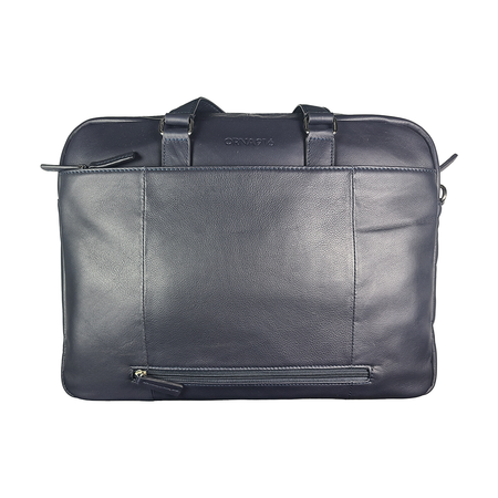 Blue Orna 923 briefcase with sturdy handle and sleek design, perfect for professional use.