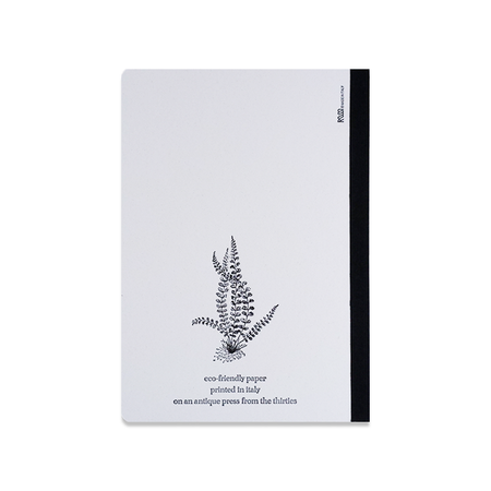 Rossi ostrich leather journal with textured cover, open to show lined pages, stylish and durable writing notebook.