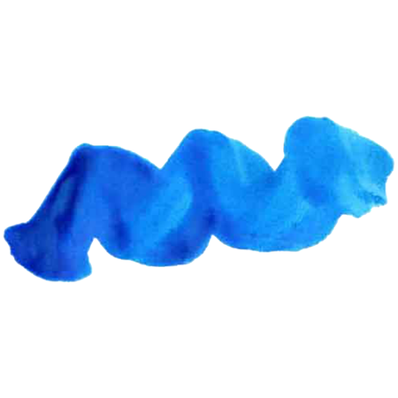 Peacock Blue calligraphy ink in a glass bottle from Papier Plume, featuring vibrant, rich blue ink for artistic lettering.
