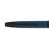 Pilot Vanishing Point Link Midnight fountain pen with sleek midnight blue body and gold accents, displayed on a white background.