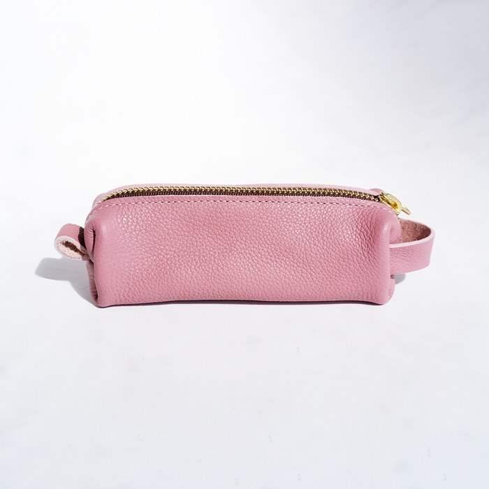 Pink San Lorenzo pen case with a smooth, sleek design, perfect for organizing pens and stationery.