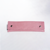Pink San Lorenzo long pen case with zipper closure, designed for storing pens and writing accessories.