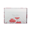 Rossi lined envelopes featuring vibrant poppy flower designs, ideal for elegant correspondence and mailing.