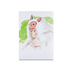 Small Princess Mononoke journal by Chronicle Books featuring a detailed cover illustration of the iconic character and forest scene.