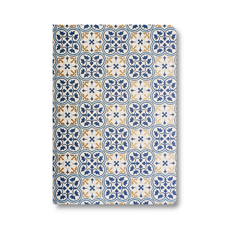 A5 Kartos Soft Cover Journal with Quadrilobo design, featuring a sleek, flexible cover and lined pages for writing.