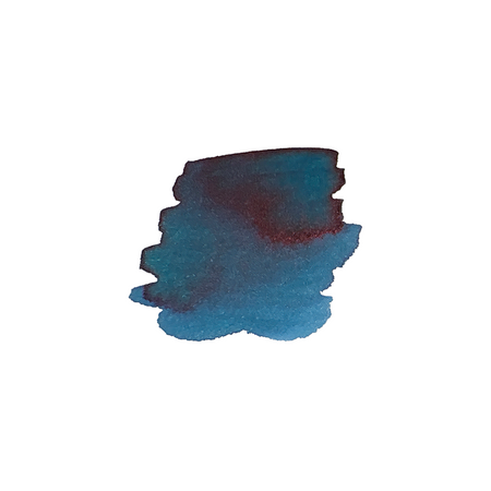 Bottle of Pilot Iroshizuku Rikka fountain pen ink, 50ml, with colorful Rikka label on the glass bottle.