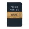 Field Notes ruled paper memo pad with kraft cover and lined pages, ideal for note-taking and organization.