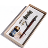 Bortoletti Bembo glass pen set with multiple elegant glass pens displayed on a white background.