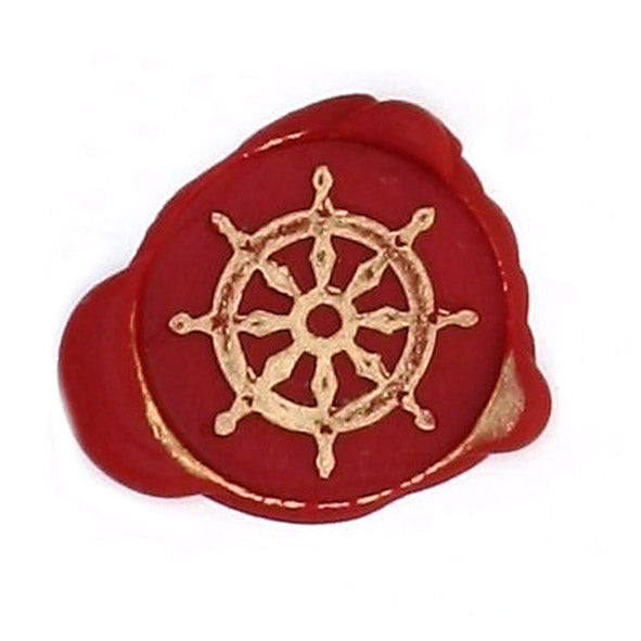 Bortoletti Symbol wax seal with intricate design, used for sealing letters and documents, showcasing craftsmanship.