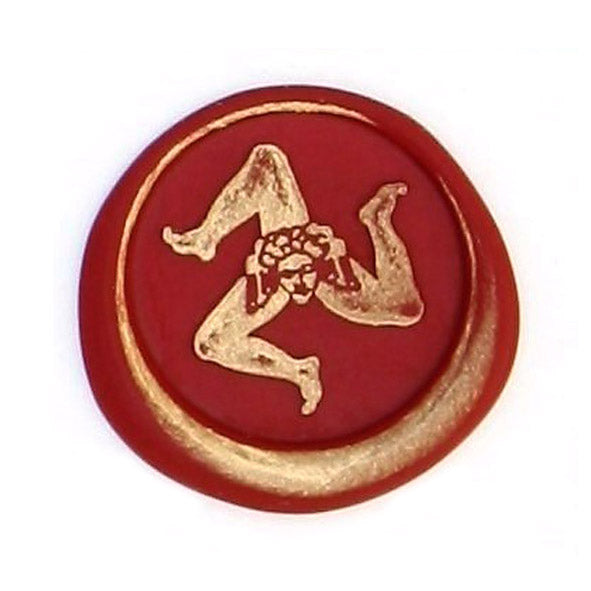 Bortoletti Symbol wax seal with intricate design, used for sealing documents or letters, showcasing detailed craftsmanship.