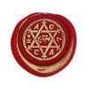 Bortoletti Symbol wax seal with intricate design, crafted for sealing letters and documents in elegant, vintage style.