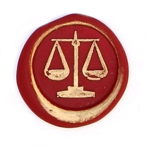 Bortoletti Symbol wax seal with intricate design, used for sealing letters or documents, showcasing detailed craftsmanship.