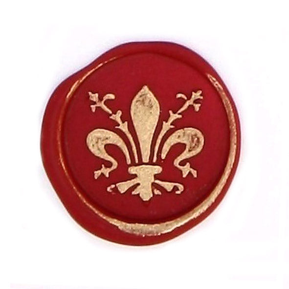 Bortoletti Symbol wax seal with intricate design on a white background, showcasing detailed craftsmanship and classic style.