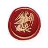 Bortoletti Symbol wax seal with intricate design on a wax seal stamp, showcasing craftsmanship and detailed pattern.