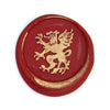 Bortoletti Symbol wax seal with intricate design, perfect for sealing letters and adding a vintage touch to correspondence.