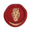 Bortoletti Symbol wax seal with intricate design, natural beeswax finish, showcasing elegant craftsmanship for sealing letters.