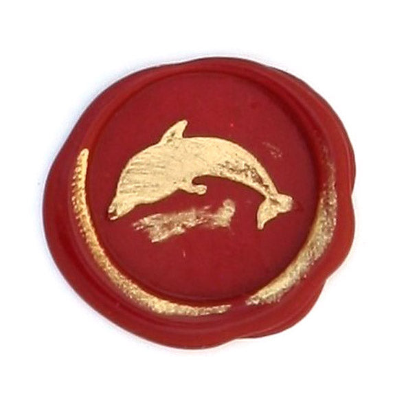 Bortoletti Symbol wax seal with intricate design, showcasing a traditional wax seal stamp on a pale background.
