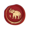 Bortoletti Symbol wax seal featuring intricate design, used for sealing documents or letters with a vintage touch.