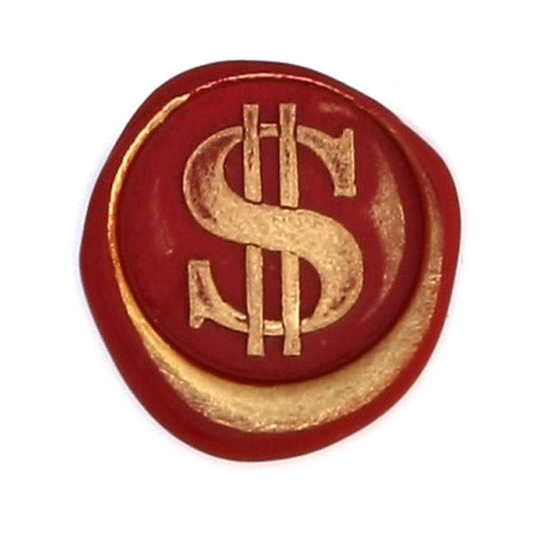 Bortoletti Symbol wax seal featuring an intricate design, used for sealing documents or decorative purposes.