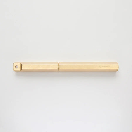 Y Studio Classic portable fountain pen with sleek design and silver finish, displayed on a white background.