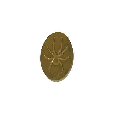 Papier Plume Halloween wax seal with intricate design, perfect for sealing envelopes with a spooky touch.