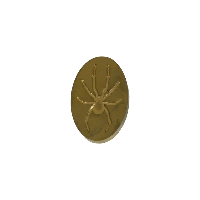 Papier Plume Halloween wax seal with intricate design, perfect for sealing envelopes with a spooky touch.