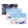 Silhouette of Sakura Street postcards by Papier Plume featuring traditional Japanese cherry blossom designs on textured paper