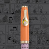 Esterbrook Sally Estie fountain pen with gray background, featuring a sleek design and signature branding.