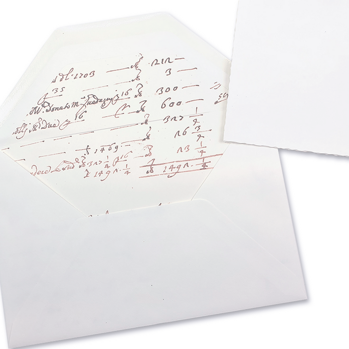 Rossi script-lined envelopes with elegant handwriting design, suitable for formal correspondence or invitations.